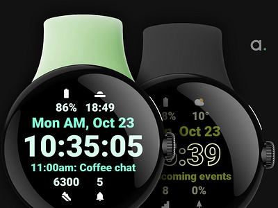 Lucid: Wear OS watch face amoled watch faces amoledwatchfaces android android wear app design google play ui wear os