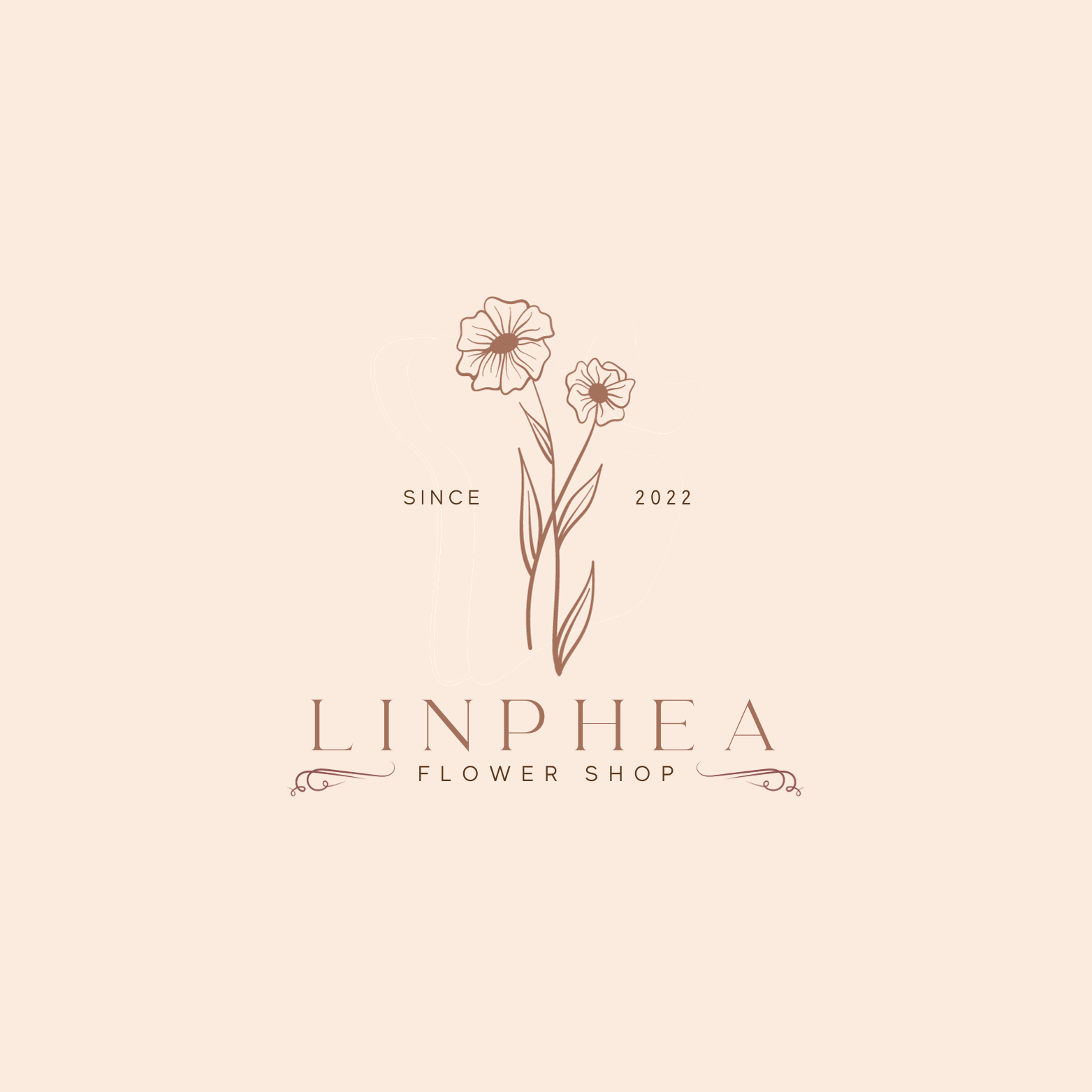Minimal logo design - Flower shop branding flower shop logo design graphic design logo logo creator logo design minimal logo design