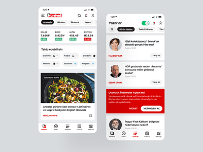 Hürriyet App v2⚡️ app mobile app news ui ux