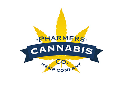 Pharmers Cannabis Logo branding design illustration illustrator logo logodesign logotype vector vectorart