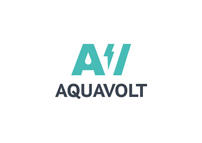 AquaVolt logo design branding design illustraotr illustration illustrator logo logo design logodesign vectorart