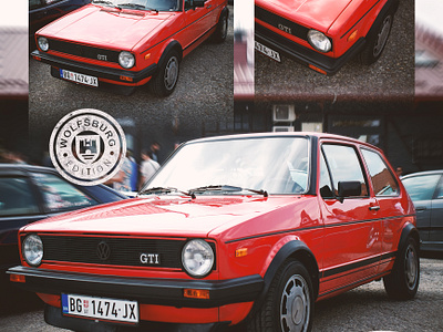 Volkswagen Golf 1 Car Poster design adobe car drawing carlovers digitalart photography photoshop poster posterdesign