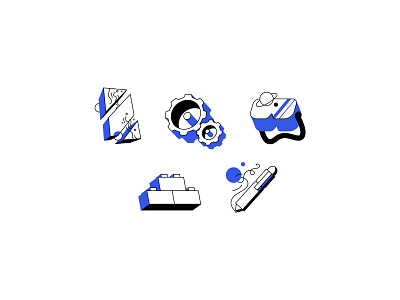 3D Icons design graphic design icon illustration line logo minimal retro simple