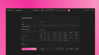 Advanced Modal 🐰 advanced app complexe editor jim designs jimdesigns jimdesigns.co macos modal music product design saas ui