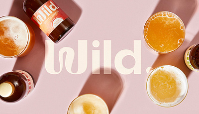 Wild. craft kombucha logo kombucha logo wild wordmark