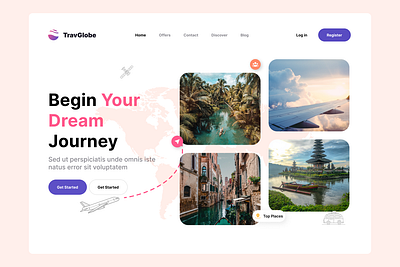 Travel agency website design development graphic design ui ux web webflow