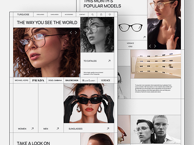 E-commerce for eyewear store e commerce eyewear glasses online store ui uiux website