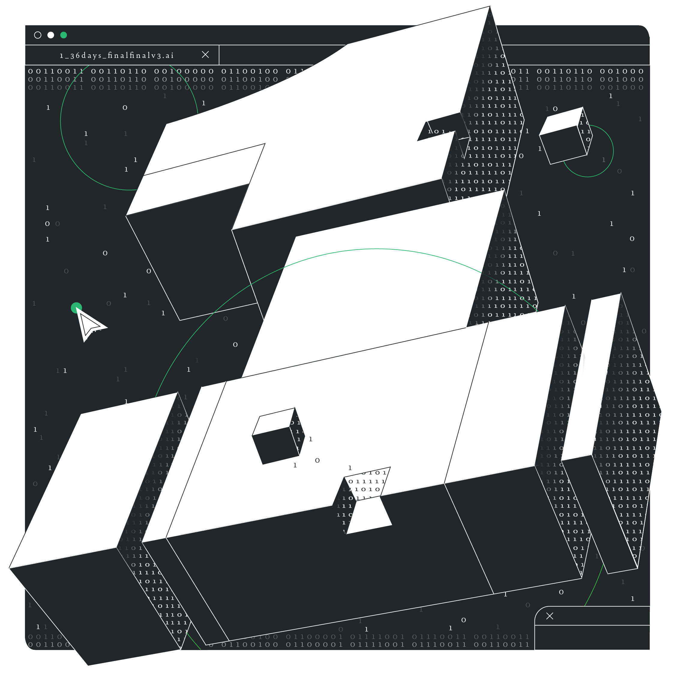 1 - 36 Days of Type 1 36 days of type adobe illustrator illustration illustrator number one typography vector