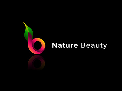 Concept : Nature Beauty – Logo Design (Unused). appicon applogo b logo brand identity creativelogo daily logo gradient logo logo concept logo mark logo process logo room logo work logo world mordent logo