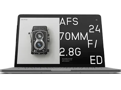 Rolleiflex website concept concept design typography ui ux webdesign