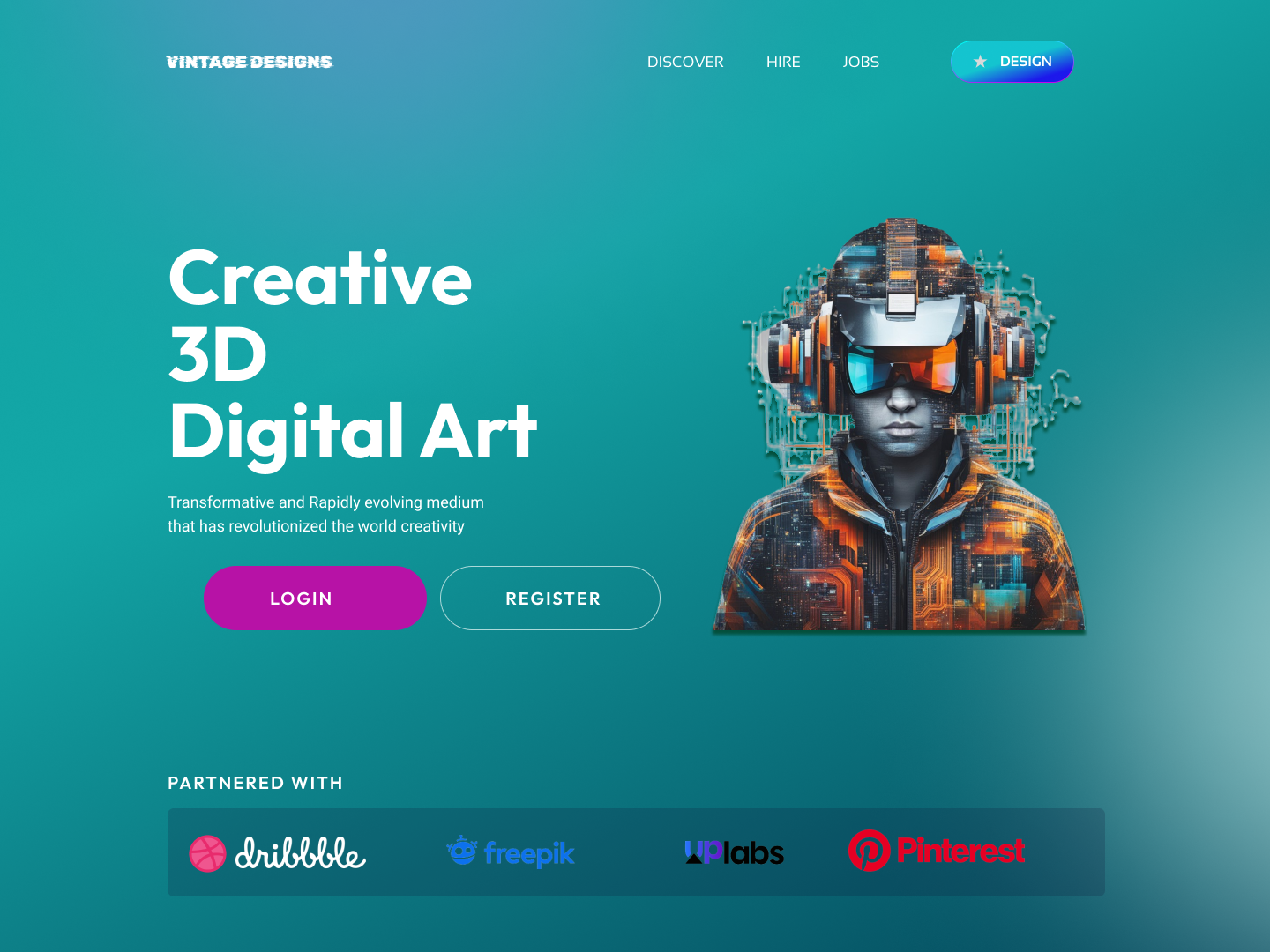 DIGITAL ART WEBSITE by Rodgers on Dribbble