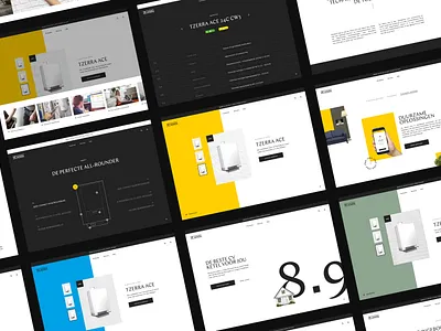 Remeha website concept concept design illustration mockup typography ui ux webdesign