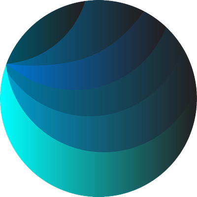 Blue Gradient Circle bluegradient designs feedback graphic design graphics illustrator logo serenity visualjourney