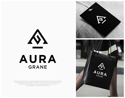 Letter A & G Initials Monogram Logo branding design elegant graphic design initial initials letter letter a letter g lettering letters logo logo design luxury minimal minimalist modern monogram simple typography