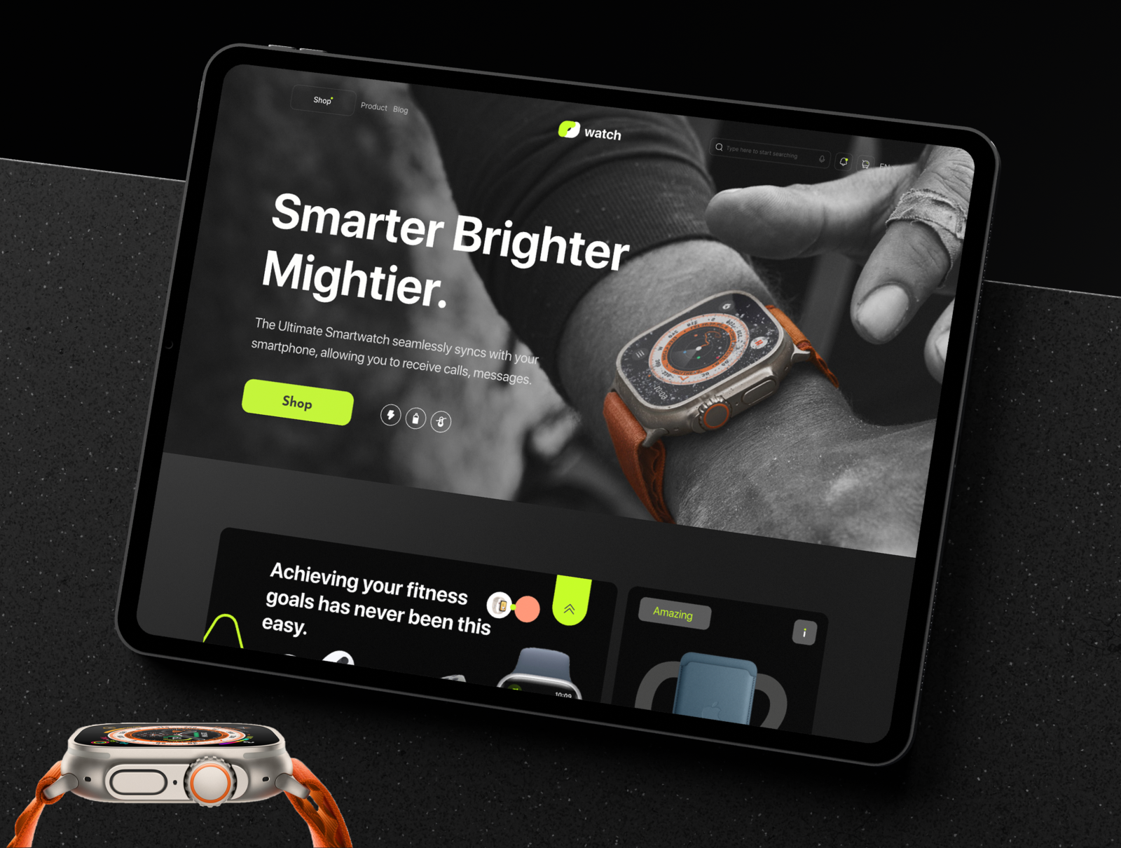 Smart watch landing page UI Design business website design figma landing page landing page design landing page ui landing page ui design smart watch smart watch landing page smart watch website ui ui design ui ux ux watch landing page watch website website design website ui website ui design