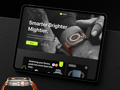 Smart watch landing page UI Design business website design figma landing page landing page design landing page ui landing page ui design smart watch smart watch landing page smart watch website ui ui design ui ux ux watch landing page watch website website design website ui website ui design