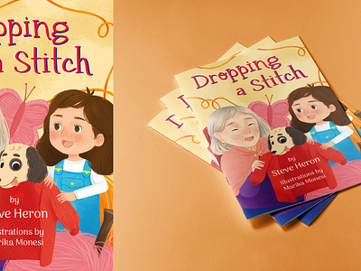 Dropping a Stitch | Kidlit illustration book design books illustrations children story childrens book childrens books cover design illustration kidlit kidlit illustration