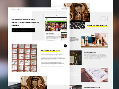 Inalyze Landing Page