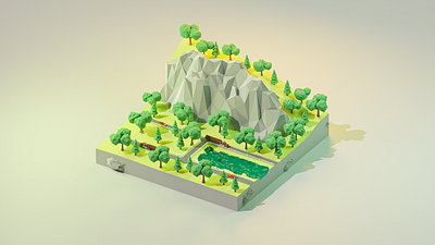 Mountain Pass Mysteries: The Highway Between Woods 3d lowpoly world
