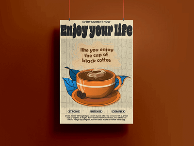 Enjoy Your Life Poster branding graphic design graphic poster motivation poster motivational art poster poster art ui ux vector art