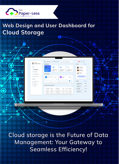 Cloud Storage Dashboard graphic design ui