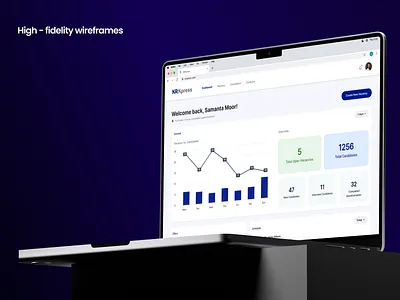 HRXpress: interface design for recruitment application agency app app design business app case case study design hiring interface main page management minimal recruitment ui ui design ux ux design web app web design web site