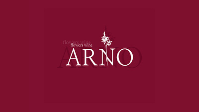 Logotype for ARNO Flowers&Wine shop brand design brand identity branding branding inspo creative logo design graphic design logo logo design logotype