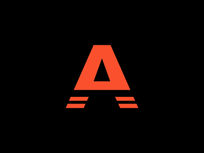 AP Logo Mark a black branding design designer fitness freelance freelancer geometric graphic design icon logo mark red texas vector