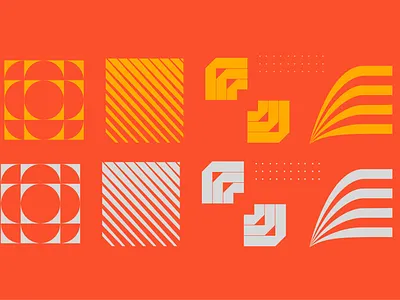 AP Brand Elements Suite brand branding design elements freelance geometric graphic graphic design icon logo mark motion red vector vintage yellow