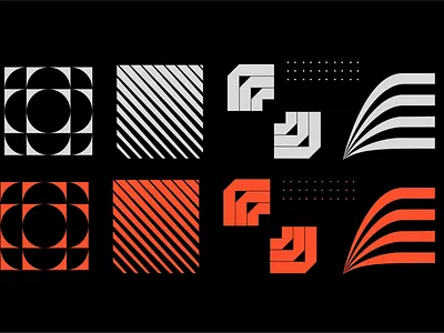 AP Brand Elements black branding design elements freelance geometric graphic design logo mark motion movement photography red retro sport texas vintage