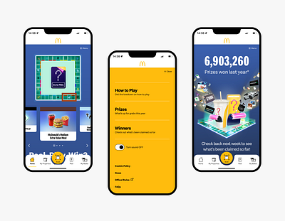 McDonald's Monopoly 2023 branding digital mcdonalds mobiledesign monopoly producsdesign ui webapp webapplication