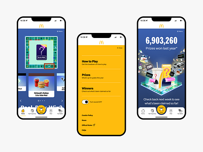 McDonald's Monopoly 2023 branding digital mcdonalds mobiledesign monopoly producsdesign ui webapp webapplication