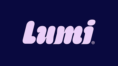 Lumi Ice Cream Logo branding bubbly dallas design freelancer graphic design ice cream icon logo logotype pink vector wordmark