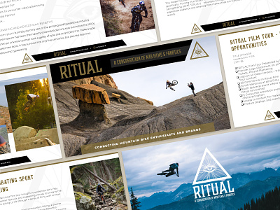 Ritual MTB Films & Fanatics Template biking document film template layout mountain bike outdoor sports power point powerpoint template