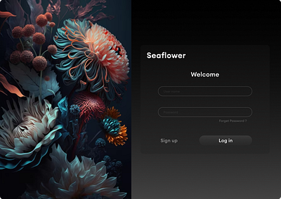 Sea Flower branding design figma graphic design logo motion graphics ui uiuxdesign
