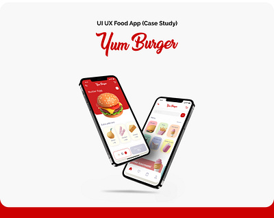 Yum Burger (UI UX Case Study) app design food app graphic design ui ux