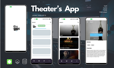 Movie App Design In Flutter Using TMDB API flutter mobileapp movieapp theater uiux