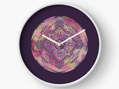 Beach Clock design findyourthing gift mandala pattern print product