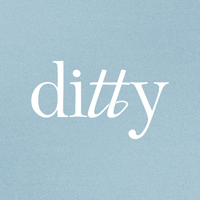 Ditty logo design graphic graphic design logo design social media