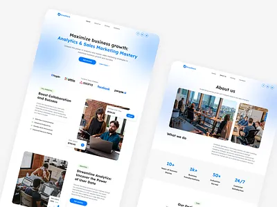 GrowMark | Marketing Agency branding design illustration logo typography ui ux vector