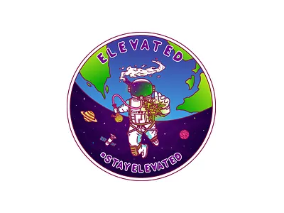 Elevated adventure apparel badge brand brand identity branding design illustration label landscape line line art logo logo design logo identity logo type logos monoline pin vector