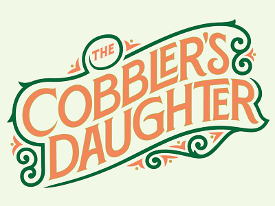The Cobbler's Daughter branding design logo vector