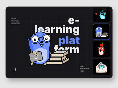 E-learning Platform Project animation graphic design logo motion graphics ui