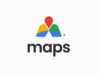 Google Maps Visual Identity branding graphic design logo logo design visual design visual identity