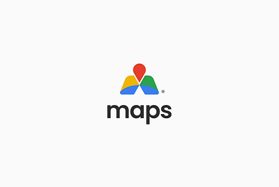 Google Maps Visual Identity branding graphic design logo logo design visual design visual identity