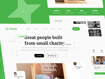 Charity - Donation landing page branding design landingpage logo typography ui ux web website