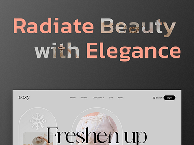 Vshop Luxury Beauty Website Design - Visual/UI on Behance