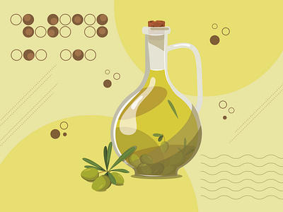 Olive Oil. Illustration. design graphic design illustration logo vector