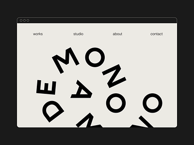 Demonoamono website brand identity branding landing logotype ui web web design