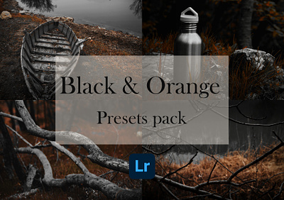 Presets Black & Orange art black cinematic dark digital art editing filter graphic design lightroom mobile orange photo photography preset presets lightroom